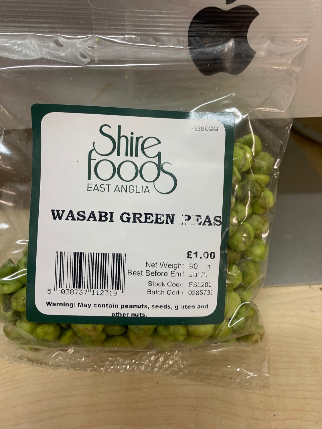 Wasabi Green Peas 90g
