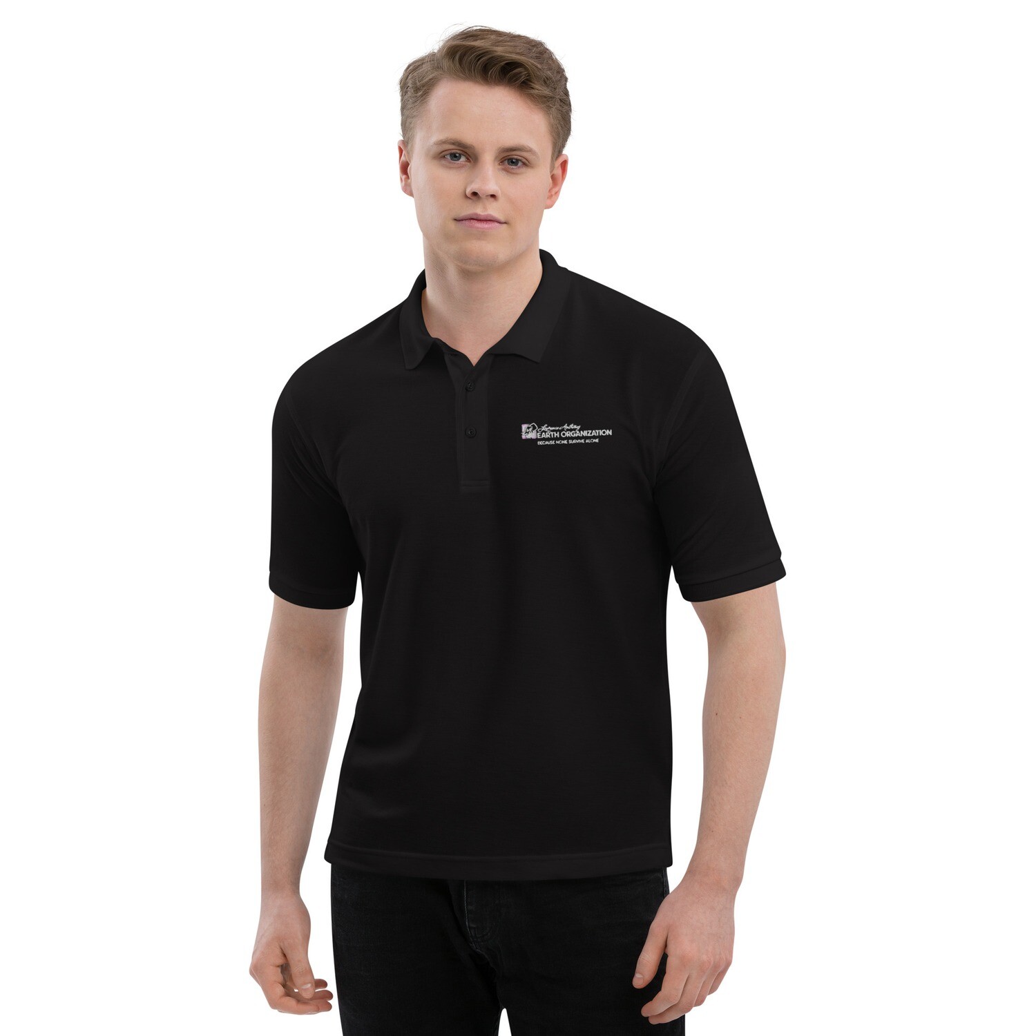 Men&#39;s Premium Polo, Color: Black, Size: S