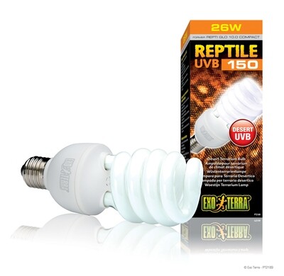 FOCO REPTILE UVB150 26W  LÁMPARA PARA TERRARIO DESERTICO