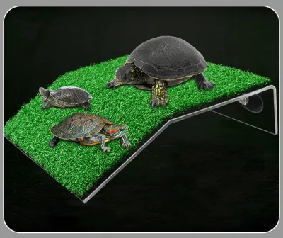 PLATAFORMA CHICA CON PASTO SINTETICO PARA TORTUGAS