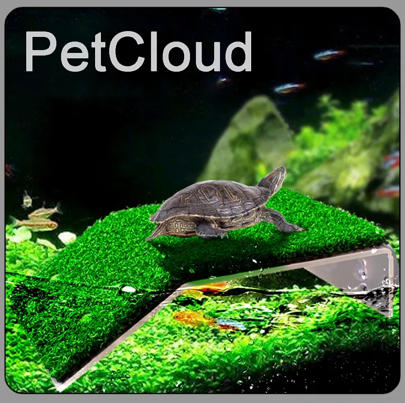 PLATAFORMA CHICA CON PASTO SINTETICO PARA TORTUGAS