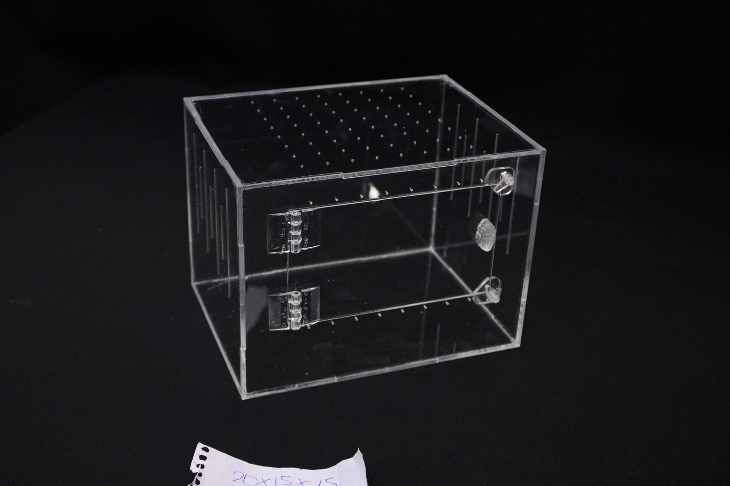 TERRARIO ACRILICO 15X15X20 HORIZONTAL CERRADO