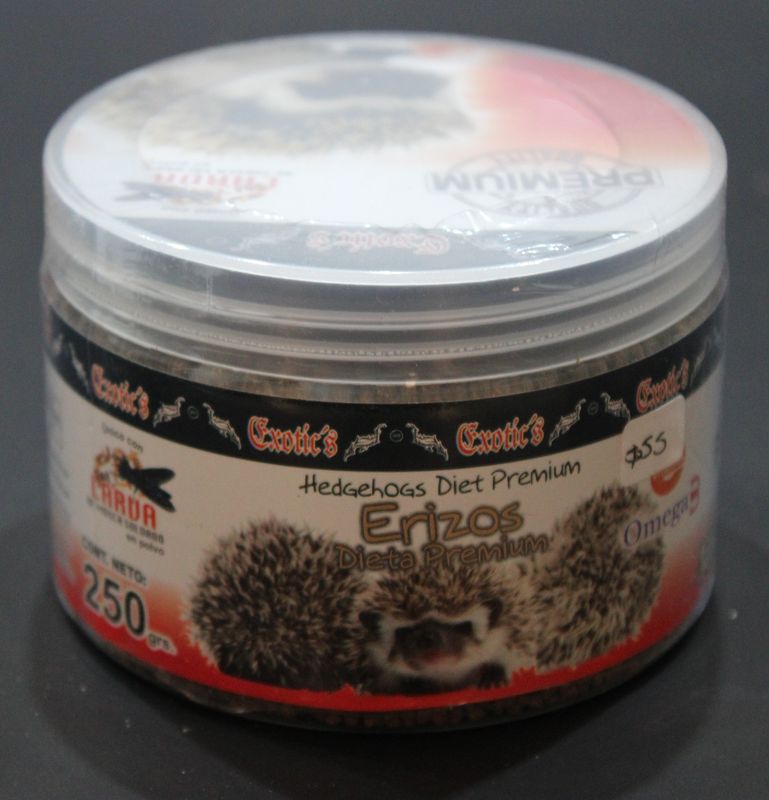 ALIMENTO PARA ERIZO CON HARINA DE GRILLO 250 gr