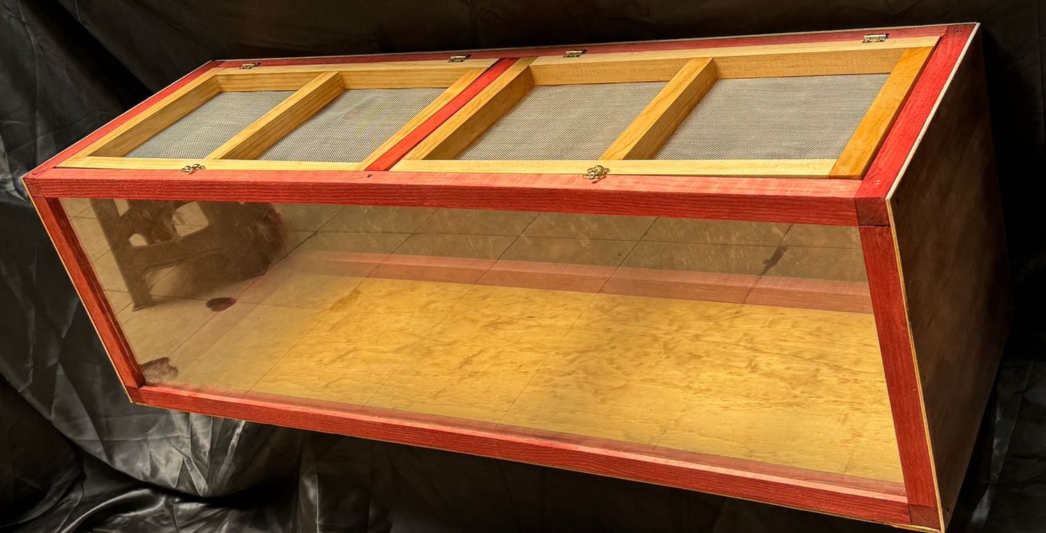 TERRARIO DE MADERA HORIZONTAL 130x40x40
