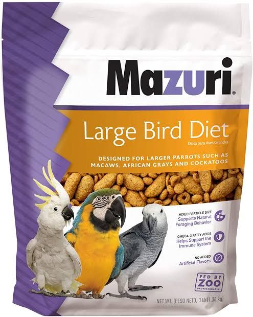 Mazuri Dieta para aves grandes 650gr