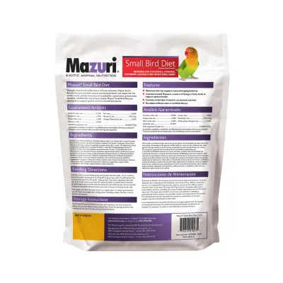 Mazuri Dieta para aves PEQUEÑAS 350gr