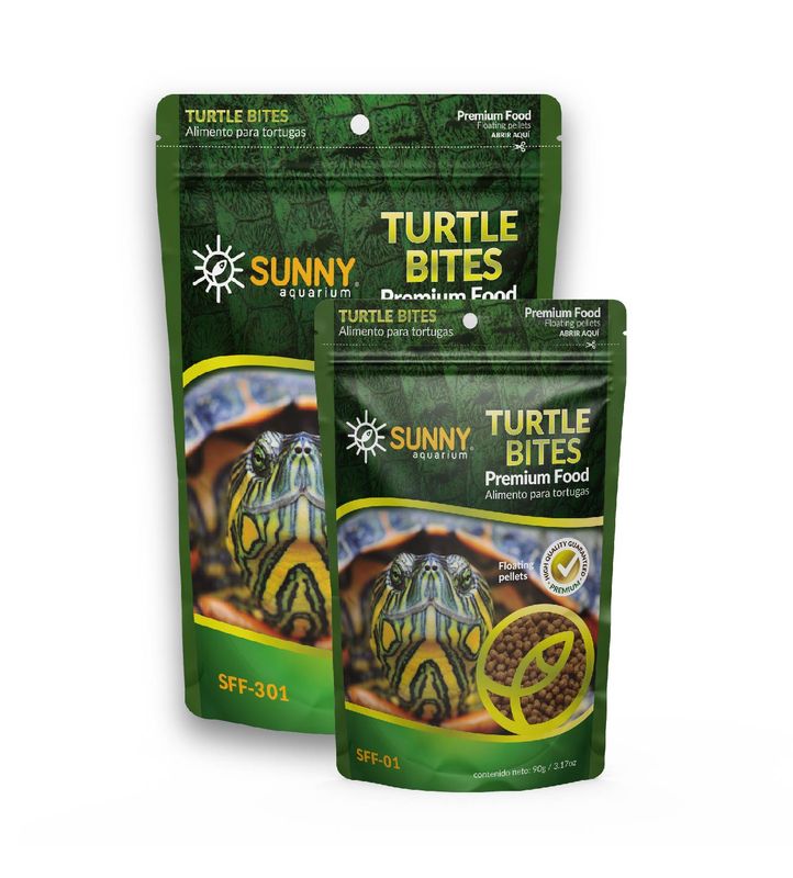 TURTLE BITES 90gr  ALIMENTO TORTUGAS ACUATICAS