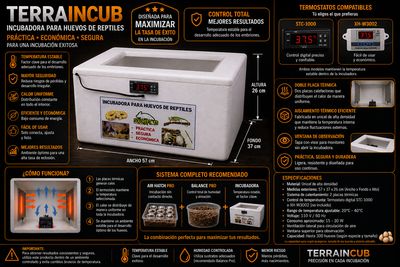 INCUBADORA PARA HUEVOS DE REPTILES