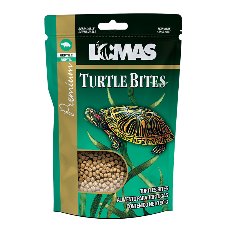 TURTLE BITS (BOLITAS) 90GR  ALIMENTO PARA TORTUGAS ACUATICAS