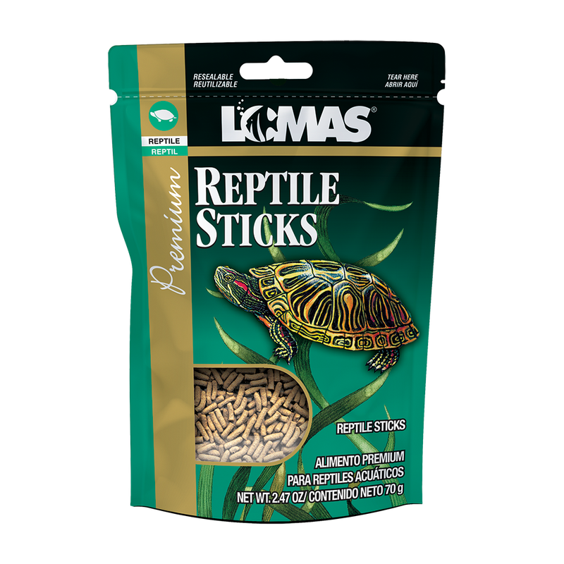 REPTIL STICKS  (CHURRITOS) 70GR  ALIMENTO PARA TORTUGAS ACUATICAS