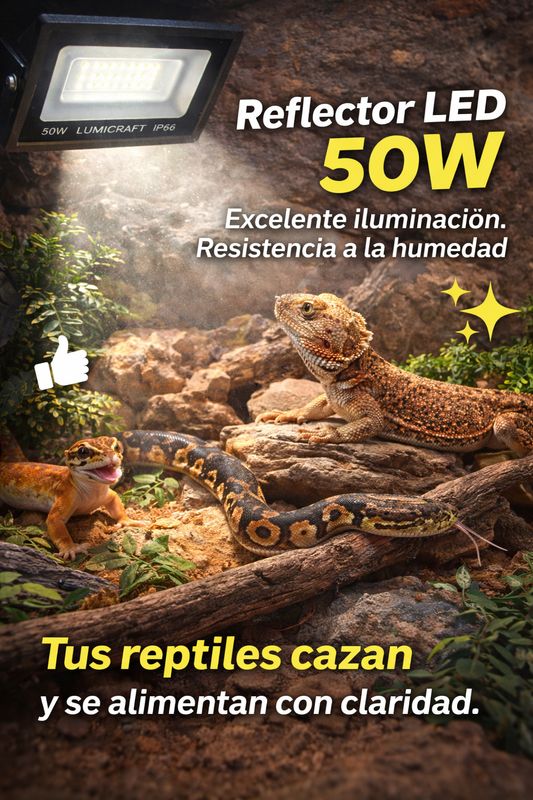 REFLECTOR LED PARA ILUMINACION 50W