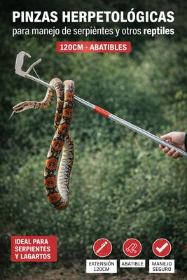 PINZAS HERPETOLOGICAS PLEGABLES 120cm
