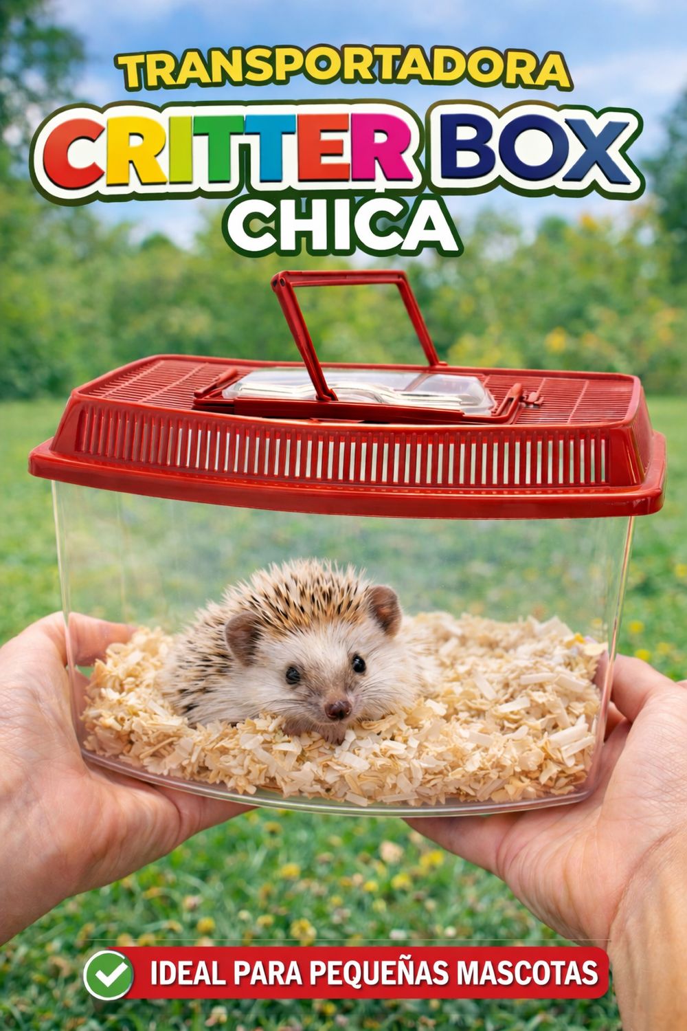 TRANSPORTADORA CRITTER BOX TRANSPARENTE CHICA