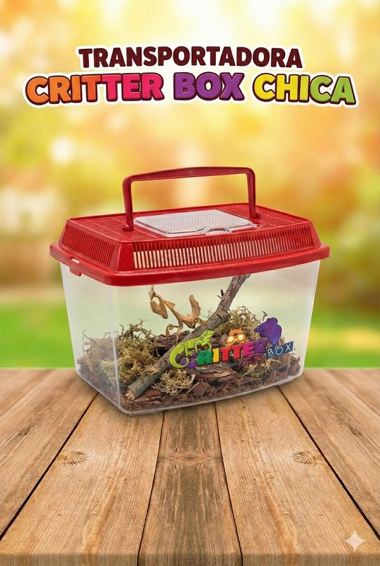 TRANSPORTADORA CRITTER BOX TRANSPARENTE CHICA