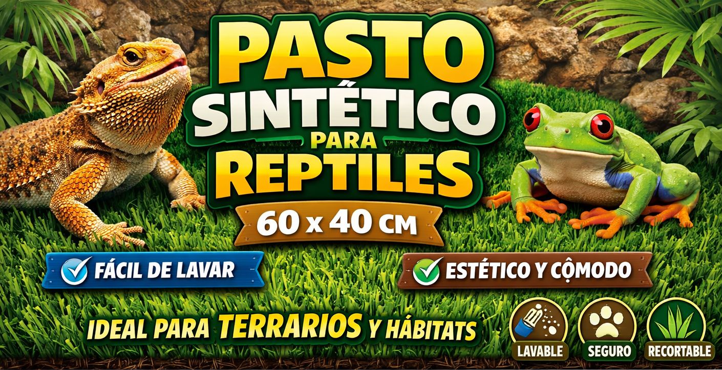 PASTO SINTETICO PARA REPTILES 60x40