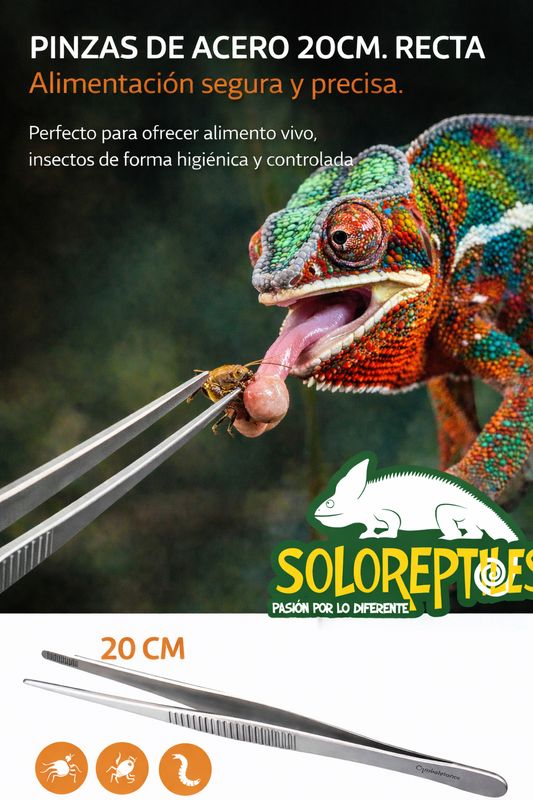 PINZAS DE ACERO 20cm. RECTAS
