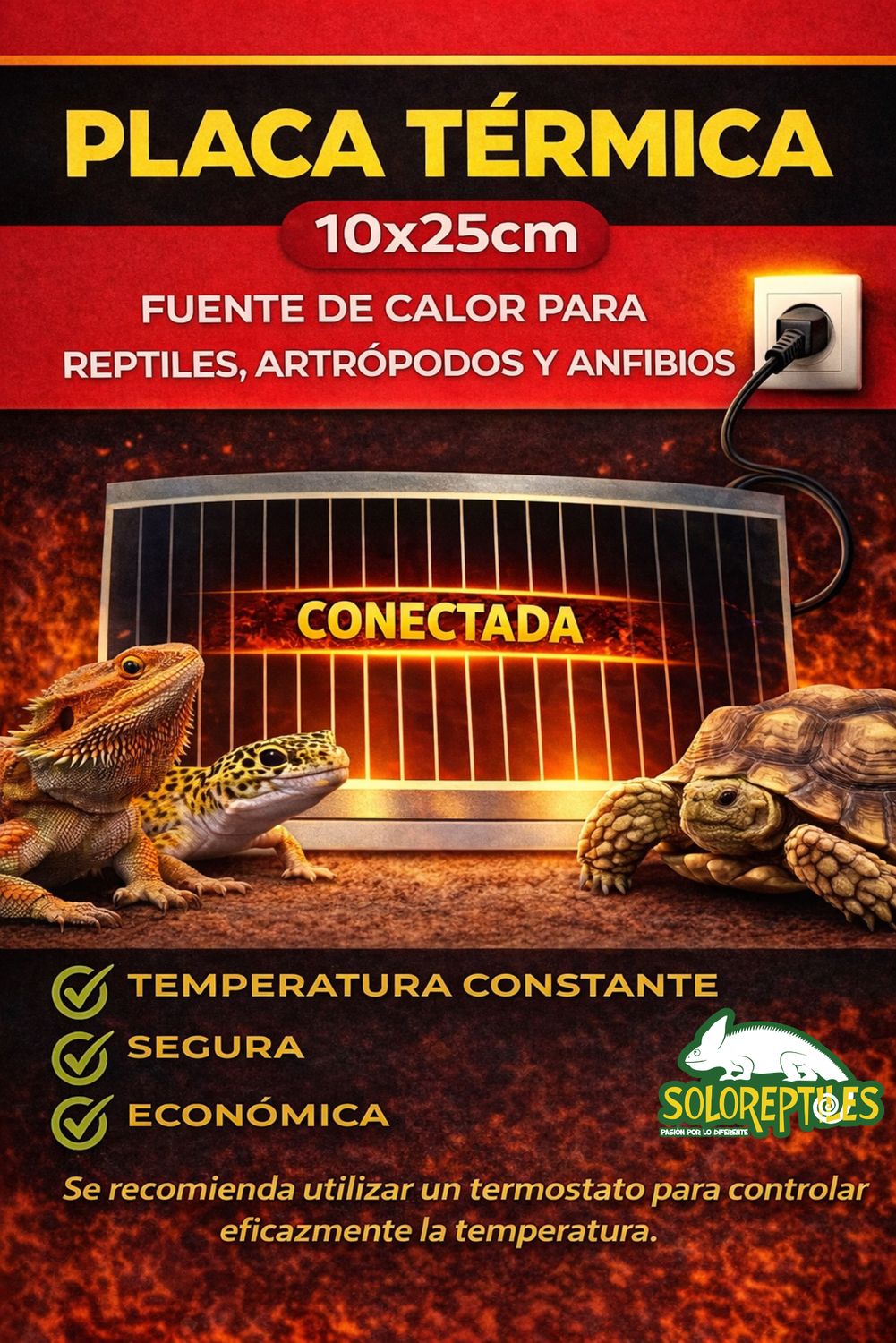 PLACA TERMICA 10X25cm