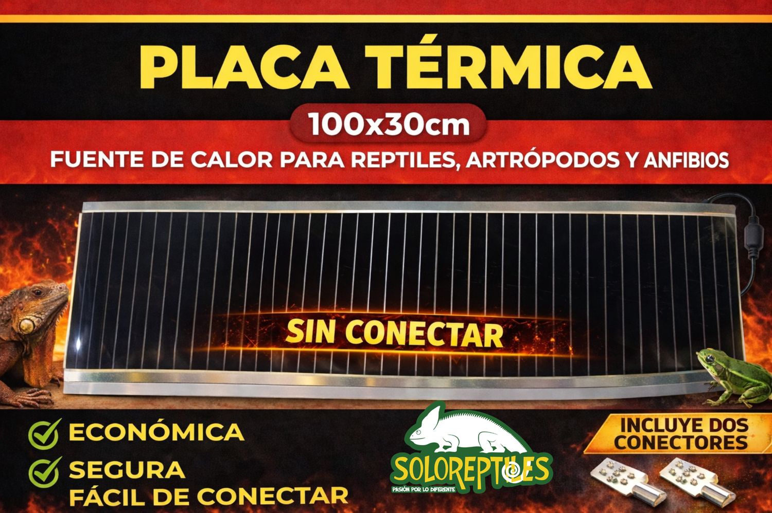 PLACA TERMICA SIN CABLEAR 30X100 (1 METRO)