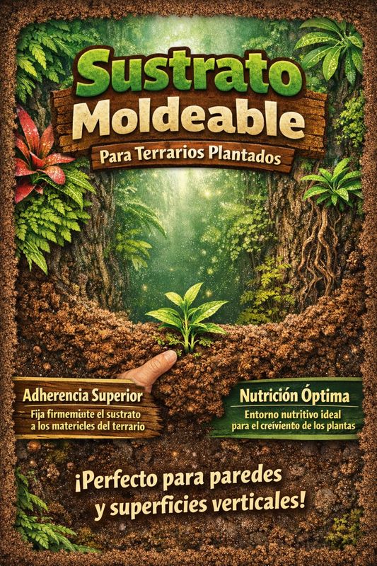 Sustrato Moldeable para Terrarios Plantados