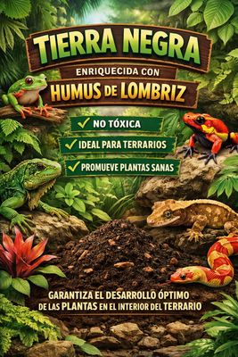 TIERRA NEGRA ENRIQUECIDA CON HUMUS DE LOMBRIZ