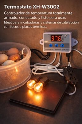 TERMOSTATO XH-W3002. CONECTADO Y LISTO PARA USAR