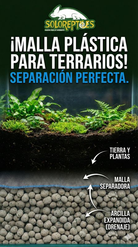 MALLA PLASTICA PARA TERRARIOS 1MT X 60cm