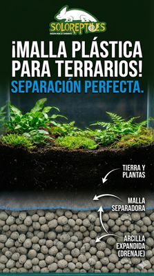 MALLA PLASTICA PARA TERRARIOS 1MT X 60cm