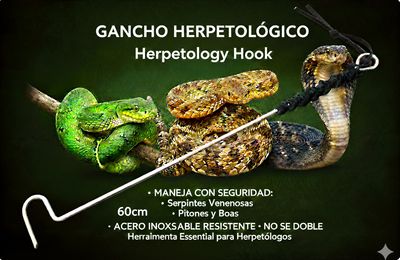 GANCHO HERPETOLOGICO DE ACERO 50cm