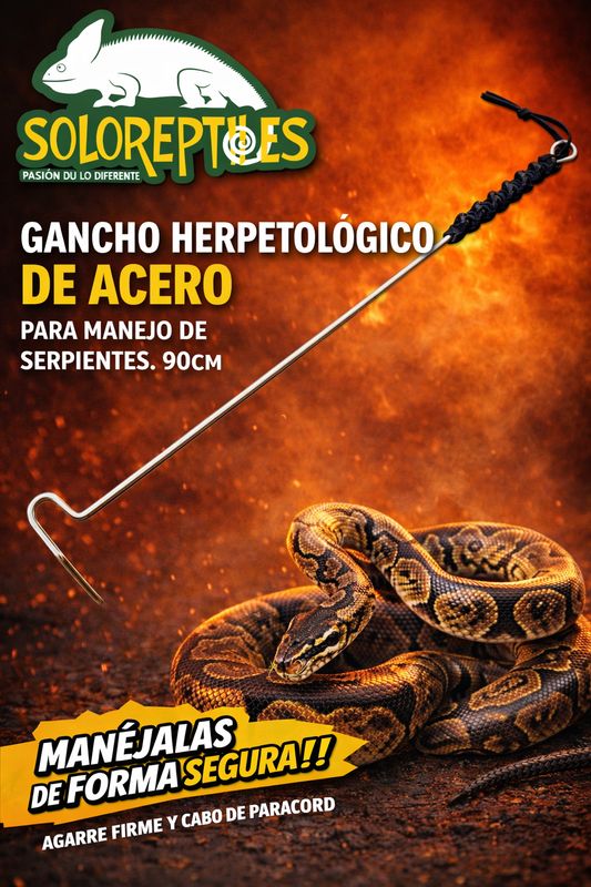 GANCHO HERPETOLOGICO DE ACERO 90cm