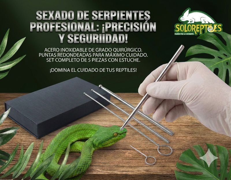 ESTILETES PARA SEXADO DE SERPIENTES.