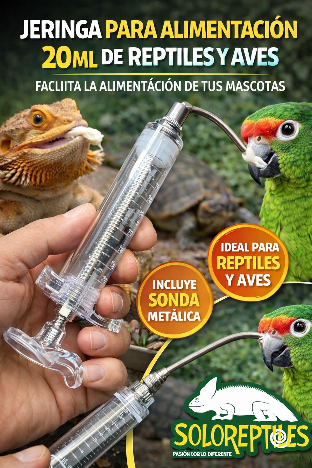 JERINGA DE ALIMENTACION CON SONDA. 20ml
