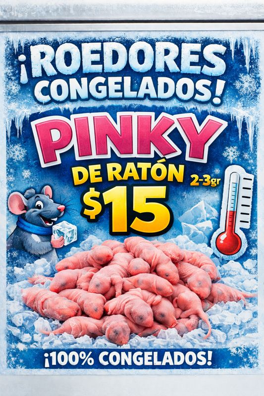 ROEDOR CONGELADO-PINKY DE RATON 2-3gr