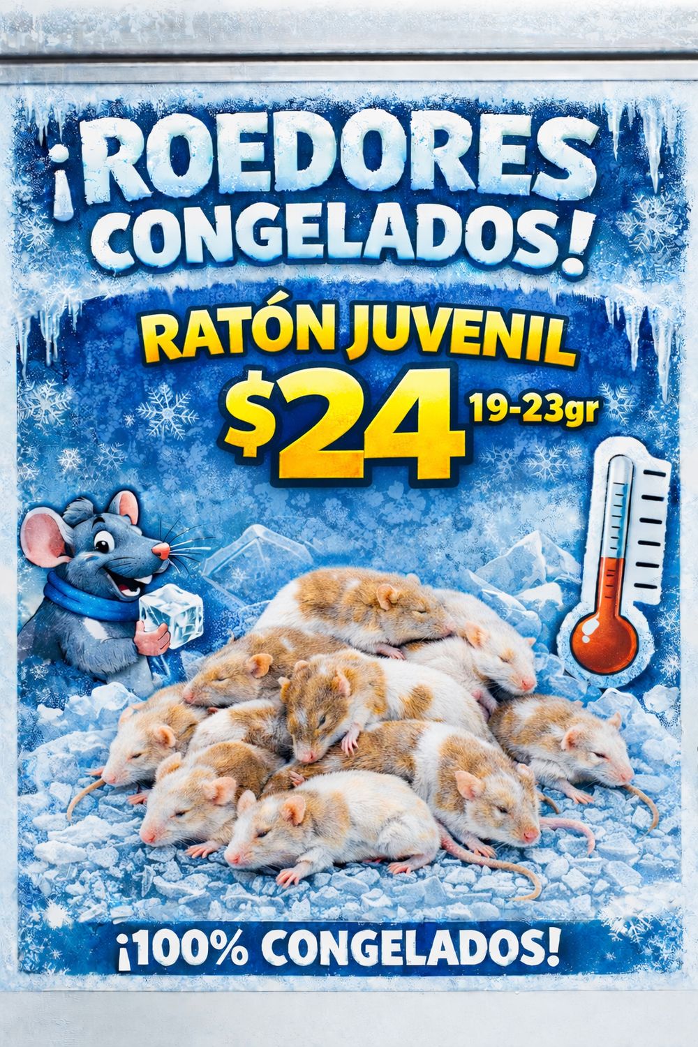 ROEDOR CONGELADO-RATON JUVENIL 19-23gr