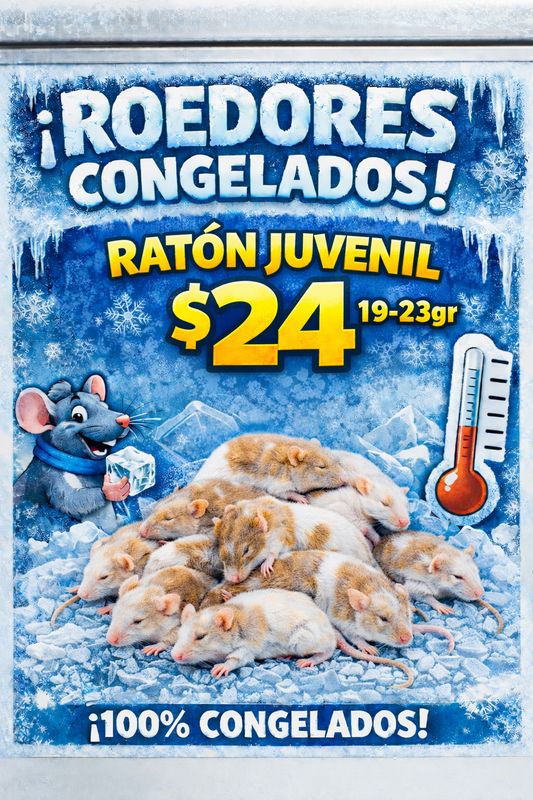 ROEDOR CONGELADO-RATON JUVENIL 19-23gr