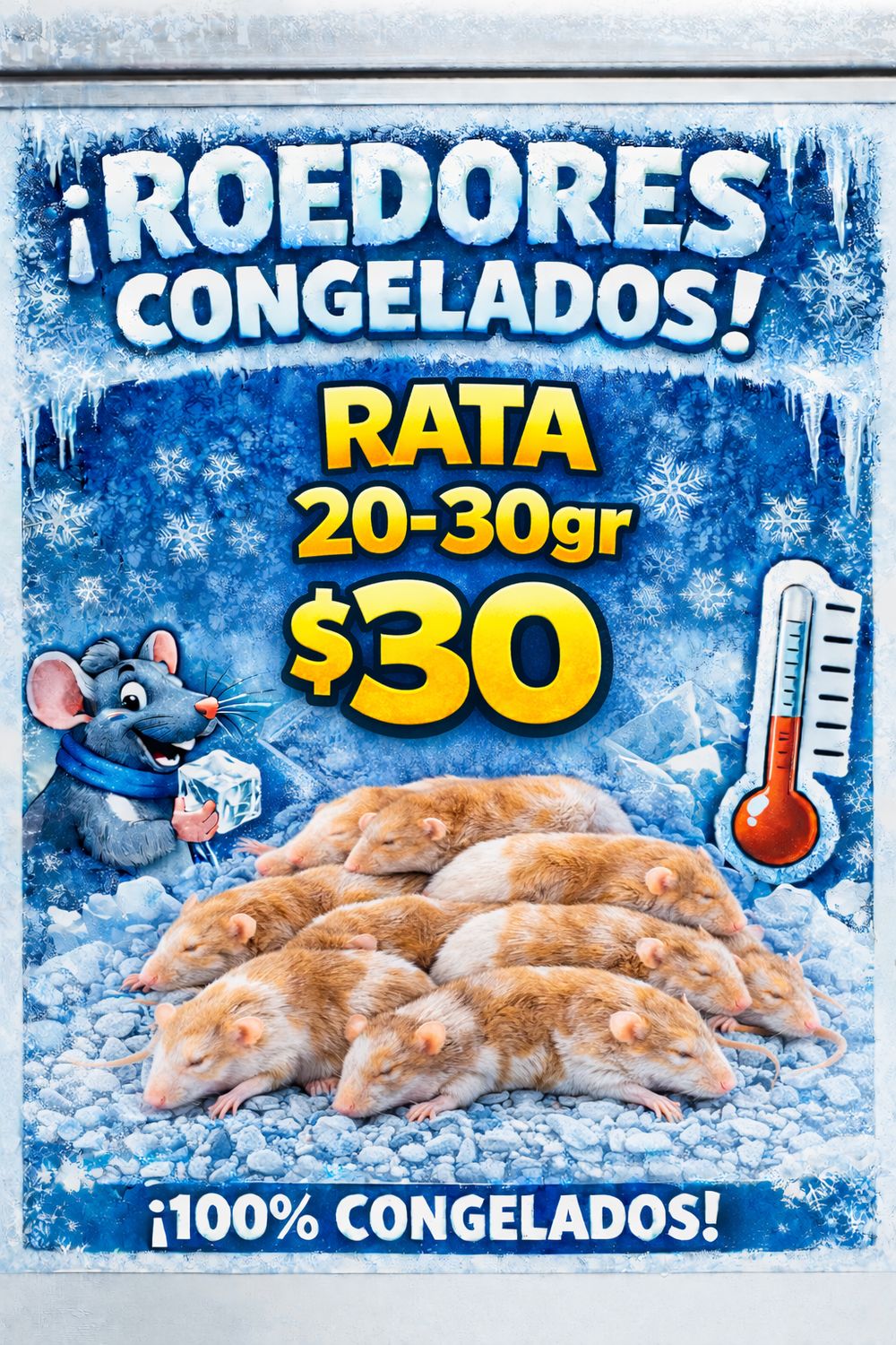 ROEDOR CONGELADO RATA 20-30gr