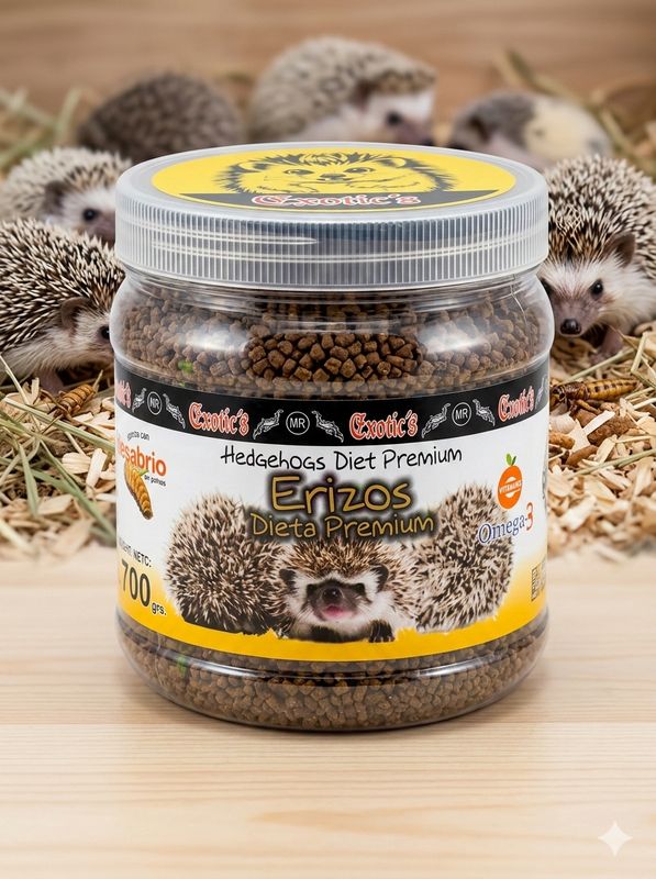 ERIZOS DIETA PREMIUM, TENEBRIO