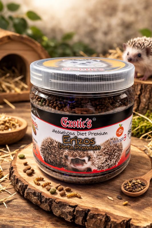 ERIZOS DIETA PREMIUM, LARVA DE MOSCA SOLDADO