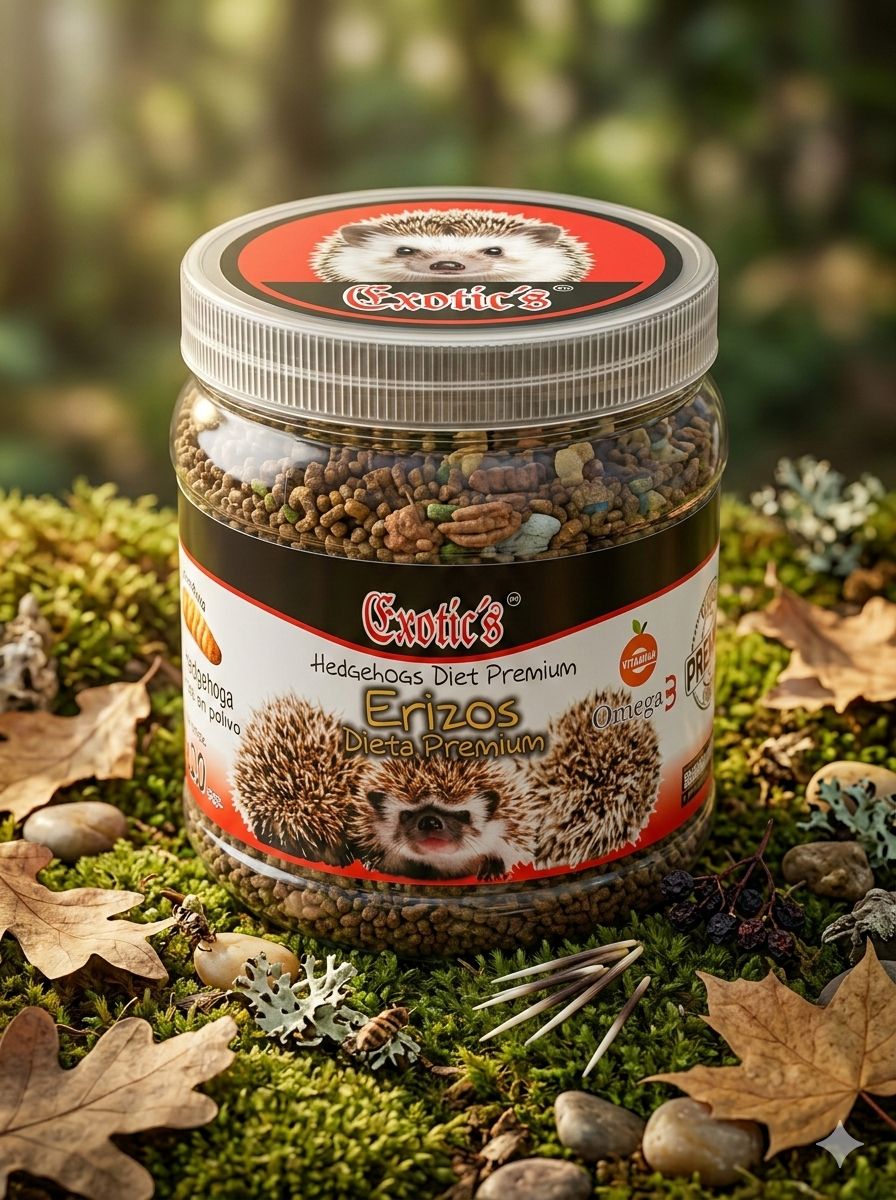 ERIZOS DIETA PREMIUM, LARVA DE MOSCA SOLDADO