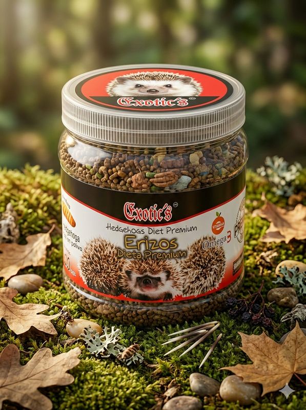 ERIZOS DIETA PREMIUM, LARVA DE MOSCA SOLDADO