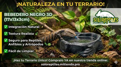 BEBEDERO NEGRO  IMPRESIÓN 3D 17X13X3cm