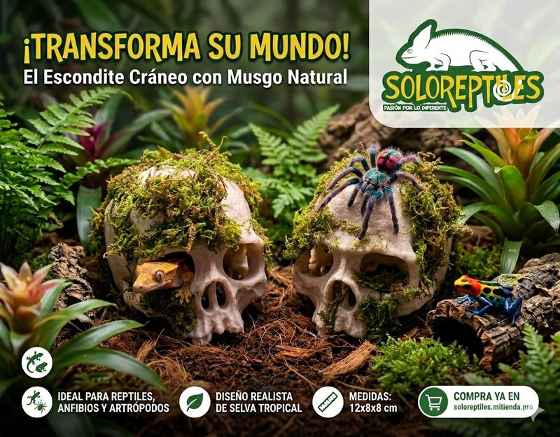 ESCONDITE DE RESINA CRANEO CON MUSGO