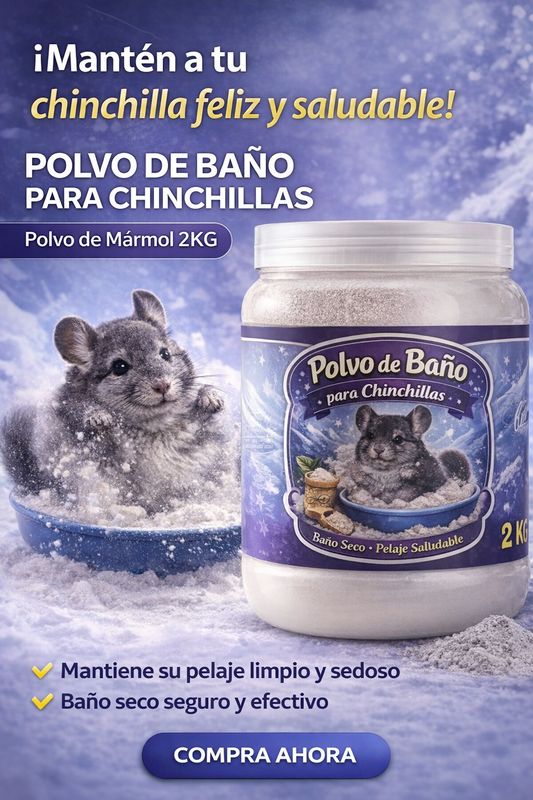 POLVO DE BAÑO PARA CHINCHILLAS