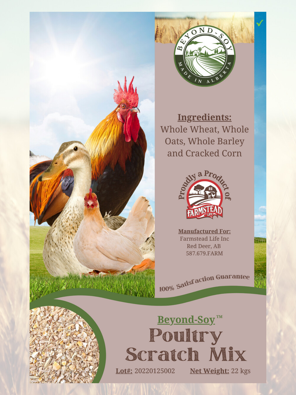 Farmstead Life Beyond Soy Poultry Scratch Mix