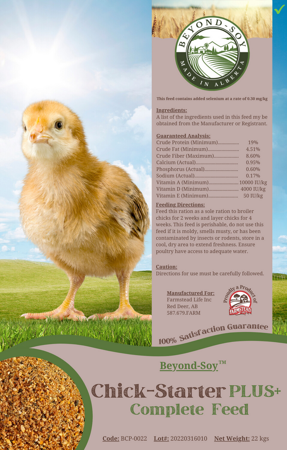 Farmstead Life Beyond Soy Chick-Starter PLUS+