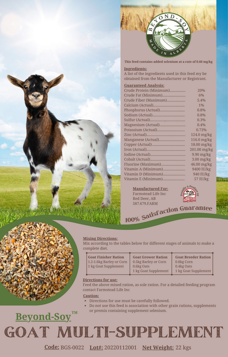 Farmstead Life Beyond Soy Goat Supplement
