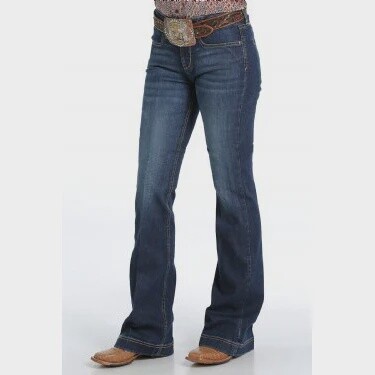 Cinch Women's Lynden Dark Stone Wash Jeans