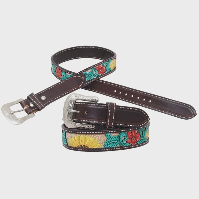 Circle Y Rising Sunflower Belt