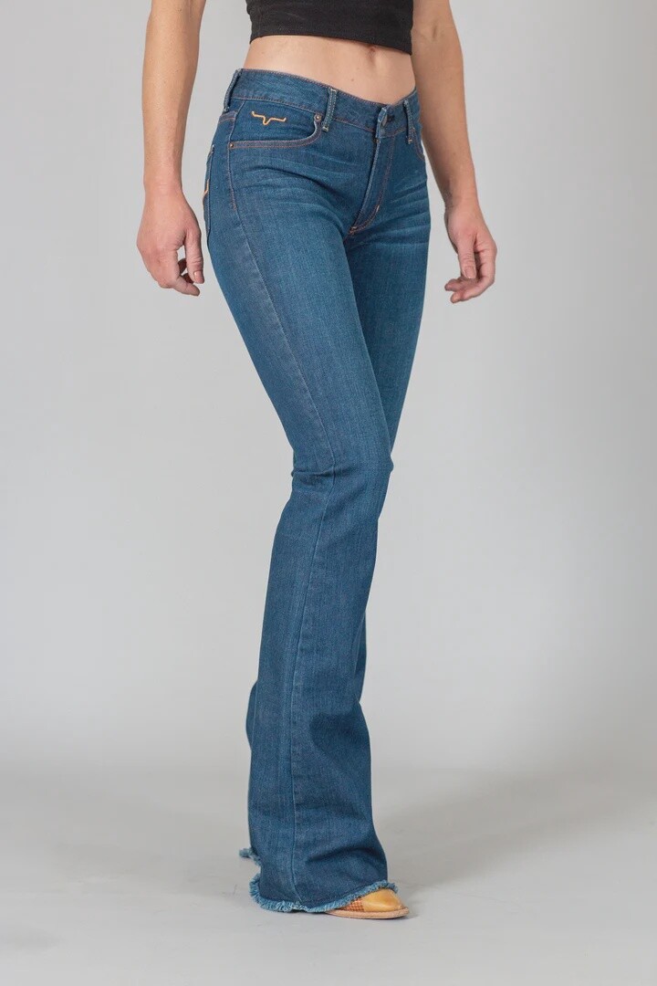 Kimes Lola Raw Hem Flare