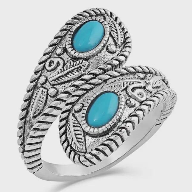 Balance The Whole Turquoise Open Ring