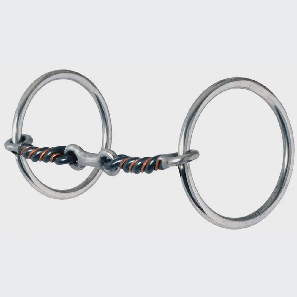 Medium Loose Ring Twisted Dog Bone Snaffle